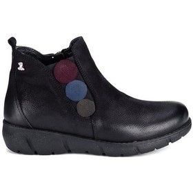 Resim Venüs 1953755K Kadın Deri Lastikli Fermuarlı Kısa Bot 