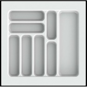 Resim Çekmece İçi Kaşıklık Kepçelik Düzenleyici Organizer 49x49 Cm Beyaz 43x40 Cm Kadar Kesilebilir Beyaz 