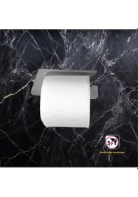 Resim Lazer Kendinden Yapışkanlı Paslanmaz Çelik Oval Tuvalet Kağıtlığı Çok Renkli 