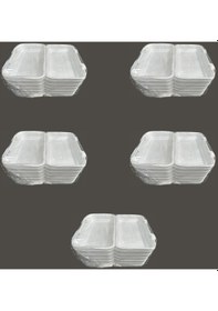 Resim Dağyüce 36/d Tek Kullanımlık Köpük İskender Kapaklı Kase Kutu - 23.5x15 Cm. - 20 Adetlik 5 Paket 