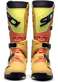 Resim Sidi Crossair Gold Lime Motosiklet Botları Hafif Yapı ve Yüksek Koruma ile Tasarlandı 
