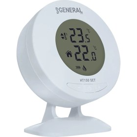 Resim General Ht 150 Set Dijital Kablosuz Oda Termostatı Beyaz Renkli Modern Kontrol Paneli 