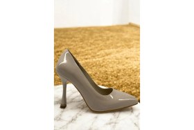 Resim Massima Y0126 Krem Kadın Stiletto Tam Ortopedik Kadın Topuklu Ayakkabı 