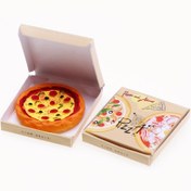 Resim Mini Bebek Evi Simülasyonu Paket Servis Kutusu Pizza Modeli Süs, Küçük Bebek Mini Sahne Aksesuarları Modeli, Kulübe Dekorasyonu, Cep Sahnesi DIY Parçaları 