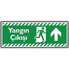 Resim Yangın Çıkışı Yukarıya Ok 