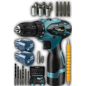 Resim 2 Ah 27 Parça Akülü Vidalama Seti, Çelik Şanzuman, Motor Korumalı, Pratik Kullanım 