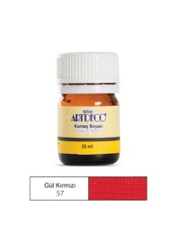 Resim Artdeco Kumaş Boyası 25Ml Gül Kırmızı-57 