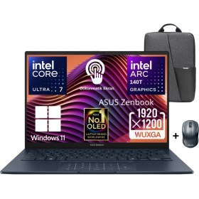 Resim Asus Zenbook 14 UX3405CA Intel Core Ultra 7 255H 16GB 1TB SSD 14" OLED (Dokunmatik Ekran) Widows 11 Home Taşınabilir Bilgisayar - Asus Çanta/mouse Wz8 