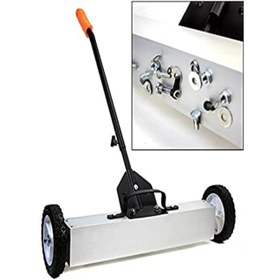 Resim Genel Markalar Manyetik Metal Toplayıcı Sanayi Tipi Mıknatıslı Tekerlekli Çivi Somun Süpürge 