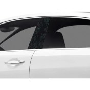 Resim Araç Kapı Direk Kaplama Folyosu Desenli (Sağ Sol Takim) (2 Adet) - 22X50 cm 