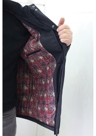 Resim Pelikan Tekstil Pelikan Dmctekstil Erkek Kapitone Desenli Spor Kesim Rahat Kalıp Hakim Yaka Fermuar Ve Çıtçıt Kapamalı Büyük Beden Kışlık Mont Lacivert 