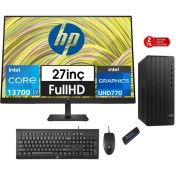 Resim Hp 290 Pro G9 Intel Core I7 13700 8gb 4tb SSD 27" Monitör WINDOWS11PRO Masaüstü Blgisayar 7624A8ET45+ZETTAUSBBELLEK 
