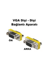 Resim Turbosepet Vga 15 Pin Dişi Dişi Çevirici Vga Uzatma Aparati 