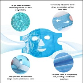 Resim Buz Jel Toplar Termojel Yüz Maskesi, Soğuk Ve Sıcak Terapi Yüz Maskesi 