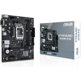 Resim Asus Prime H610M-R D4 Intel H610 3200 MHz DDR4 Soket 1700 mATX Anakart 