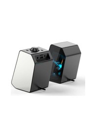 Resim Soaiy SH20 Taşınabilir Kablosuz Bluetooth Gaming Hoparlör RGB Oyuncu Hoparlörü Şeffaf Tasarım - ZORE-219596 