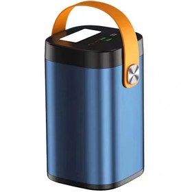 Resim Mavi B-12 QC 3.0 Hızlı Şarj Askılı Led Göstergeli El Fenerli Taşınabilir Powerbank 120.000mAh Zore 