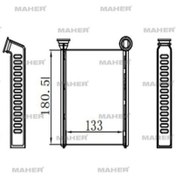 Resim Esse Otomotiv Clio iv 12- Symbol 12- Sandero 13- Captur 13- Brazing Kalorifer Radyatörü - MHR-14732 