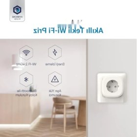 Resim MarkEntegra 16 Amper Akım Korumalı Wi-Fi Akıllı Priz, Enerji Izleme 