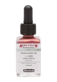 Resim Aero Color Akrilik Mürekkep 28 Ml 910 Aero Vision Gold Red Gold Red 