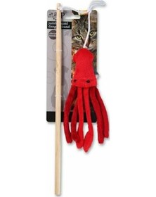 Resim Afp 2082 35 CM Ahtapot Oyuncaklı Kedi Oltası 