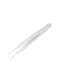 Resim Koodmax Hassas Elektronik Ve El Sanatları Tamir Cımbızı Sert Plastik 12cm Kavisli Cımbız Beyaz 