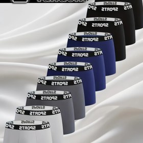 Resim 1/3/5/8/10'lu Erkek Günlük Boxer Külot - Düz Renk, Harfli Bel Bandı, Rahat ve Hava Alan Atletik İç Giyim, Günlük Giyim İç Giyim, Konforlu İç Giyim, |Düz Renk Külot|Orta Esneklik, Boxer Şort, erkek boxer yüksek kalite, erkek için boxer iç çamaşırı, iç giyim, erkek için çamaşırlar, erkek iç giyim, erkek iç çamaşırı 