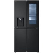 Resim LG GC-G22FFQYJ 508 Lt. E Enerji Gardırop No Frost Mat Siyah Buzdolabı 