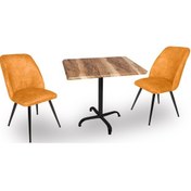 Resim Beymobilya Indigo Werzalit Kare - Nilüfer Fiskos Seti (70X70) 