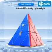 Resim GAN Pyraminx 36 Mıknatıs, Hızlı Manyetik Piramit Bulmaca Stickerless Üçgen Küp (Standart) 