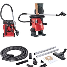 Resim Flex VC 21 L MC Islak Kuru Sanayi Tipi Elektrikli Süpürge 1000W 20 Litre - Toz Emici Hava Üfleyici 