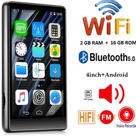 Resim JUNGLEE WİFİ MP3-MP4 PLAYER 4 İNÇ EKRANLI 16GB ANDROİD MÜZİK ÇALAR 