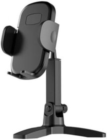Resim BUFFER® Masaüstü Telefon Standı 360 Derece Dönebilen Başlıklı Ayaklı Telefon Tripodu 