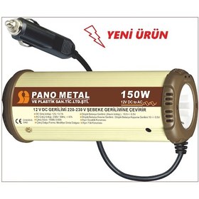 Resim 12 Volt Çakmak Invertör Usbli Dönüştürücü İnverter 150 Watt 