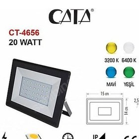 Resim Cata Ct-4656 20w Slim Led Projektör(beyaz) 