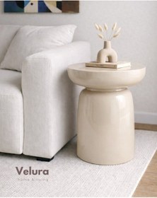 Resim Fargo Mantar Yan Sehpa - Krem Krem 