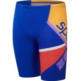 Resim Speedo Placement V Cut Digital Jammer Erkek Çocuk Yüzücü Mayosu Çok Renkli 
