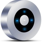 Resim Mini Kablosuz Bluetooth Hoparlör Taşınabilir Dokunmatik Ekran Stereo Subwoofer Mp3 Çalar Mikrofon Tf Kart Yuvası Aux Içinde | Taşınabilir Hoparlörler (Gümüş) 