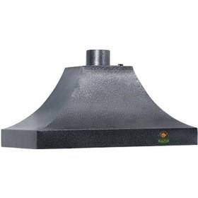 Resim Çay Ocağı Davlumbazı 3 Gözlü Çay Kazanına Göre Gri Davlumbaz 