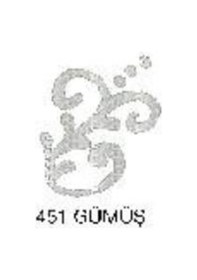 Resim Cadence Boyutlu Boncuk Boya 50Ml Glitter Simli 451 Gümüş 