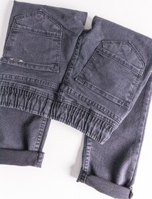 Resim Babymod Beli Lastikli Denim Kumaş Unisex Çocuk Denim Pantolon 