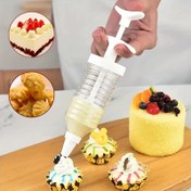 Resim Kek, Kurabiye ve Cupcake için 8 Parça Plastik Süsleme Uçları Seti ile Krema Nozulu 