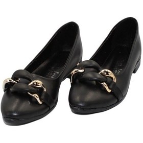 Resim Celira Siyah Cilt Tokalı Günlük Babet Ayakkabı Siyah 