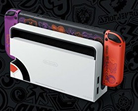 Resim Nintendo Switch Oled Konsol Pokemon Scarlet Violet 
