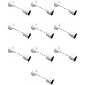 Resim Flora Elektromarket Porselen Asma Duy Korumalı Tij E27 Duy 10 Adet 