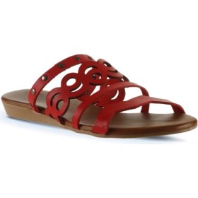 Resim Bueno Shoes Kırmızı Deri Kadın Düz Terlik 01WU7445 01WU7445 
