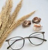 Resim LOOKUP NEW Diane Unisex Oval Yuvarlak Kahverengi Mavi Işık Korumalı Blue Block Yeni Sezon Vintage Retro Gözlüğü 