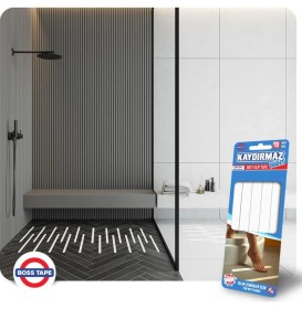 Resim Boss Tape Banyo Küvet Duşakabin Zemin Yer Kaydırmazlık Bandı 