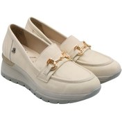 Resim Kadın Airflow Hakiki Deri Dolgu Topuk Tokalı Ayakkabı Bej 2313054y Bej 