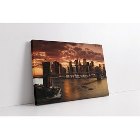 Resim Amerika Köprü Kanvas Tablo-154169 